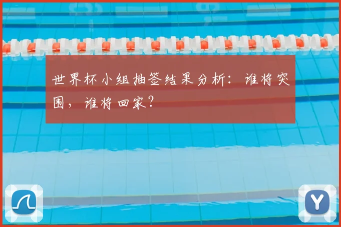 世界杯小组抽签结果分析：谁将突围，谁将回家？